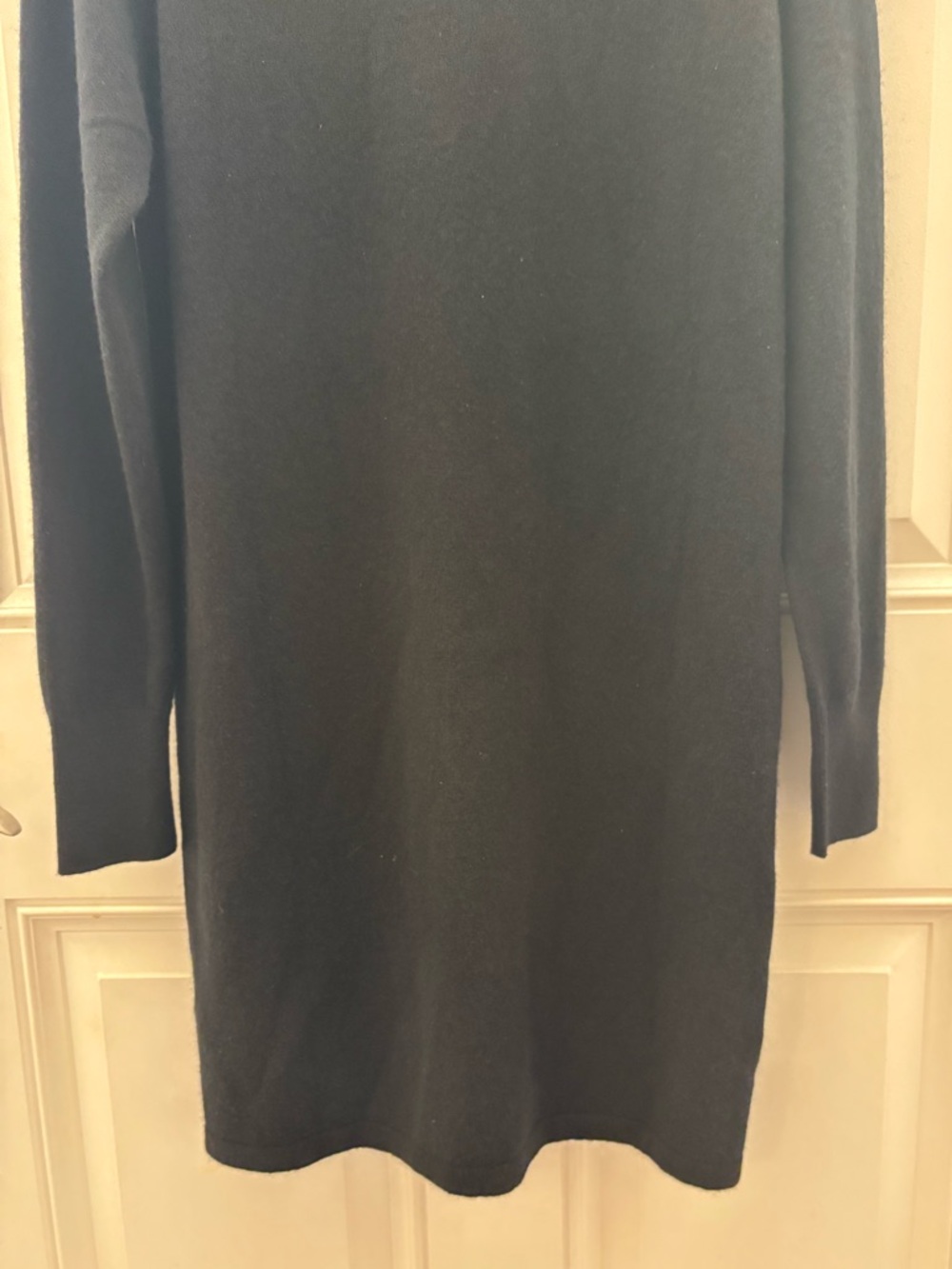 Quince Mongolian Cashmere Turtleneck Sweater Dress Black M - Picture 11 of 13